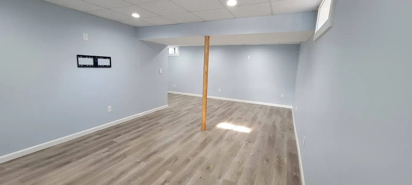 Clean finished basement