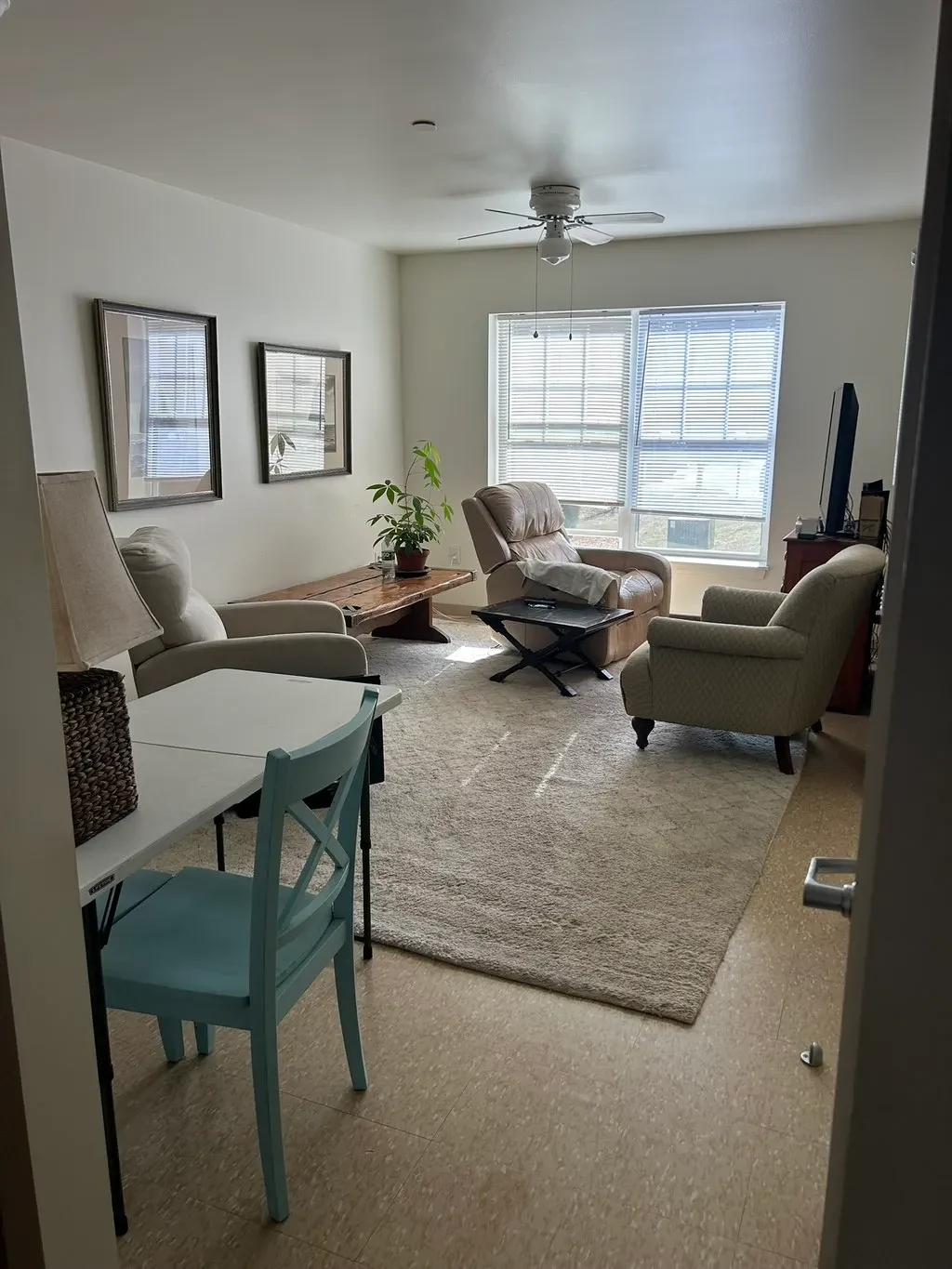 Clean living room